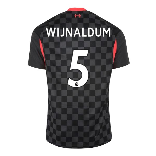 Camiseta Liverpool NO.5 Wijnaldum 3ª 2020 2021 Negro